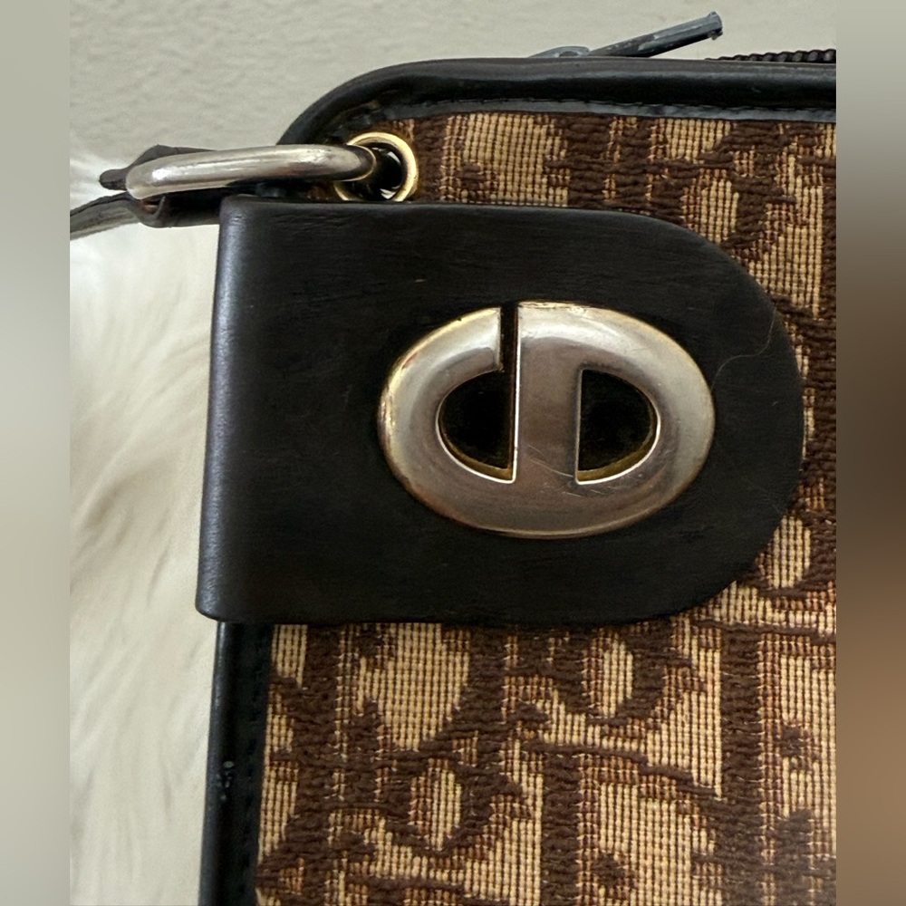 CHRISTIAN DIOR Oblique Jacquard Trotter Canvas Shoulder Bag - Picture 10 of 12